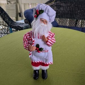 Santa the Chef Doll and Ornament